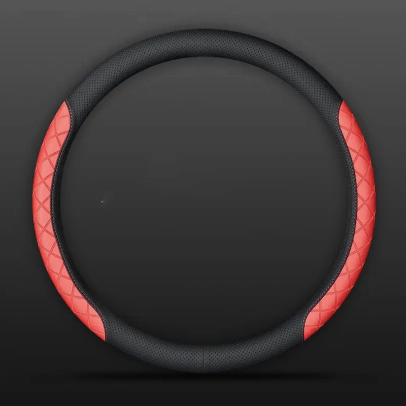 DriveCore Elite Grip Steering Wheel Cover – Sweat-Resistant Leather & Performance Boost