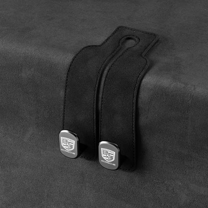 Pure Black, Red & Tan Versions - Car Seat Back Storage Hook - Double Hook Holder for Convenient Storage