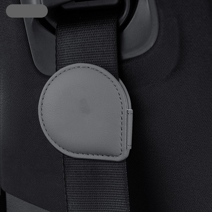 LuxeHold Seatbelt Adjuster – Premium Cow Leather & Logo Customization