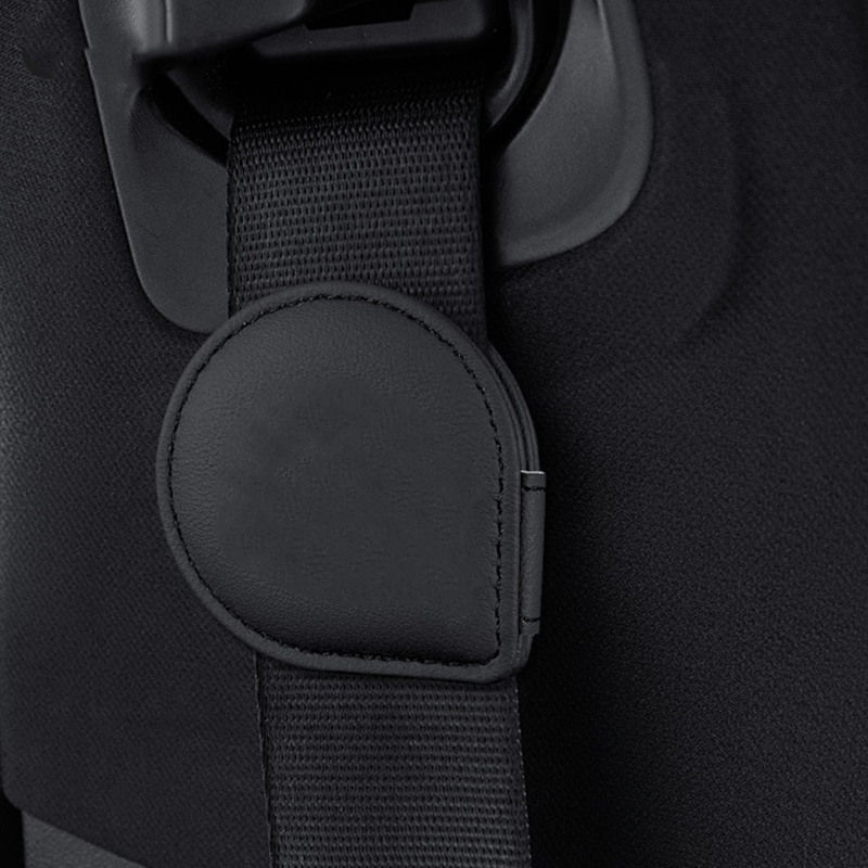 LuxeHold Seatbelt Adjuster – Premium Cow Leather & Logo Customization