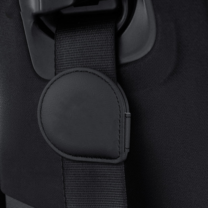 LuxeHold Seatbelt Adjuster – Premium Cow Leather & Logo Customization