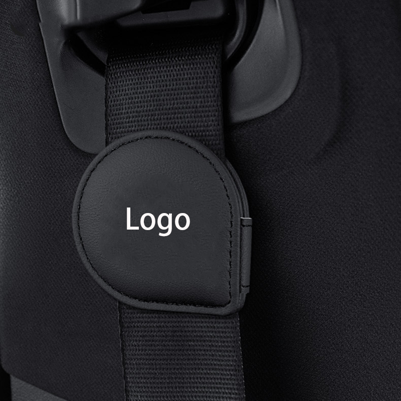 LuxeHold Seatbelt Adjuster – Premium Cow Leather & Logo Customization