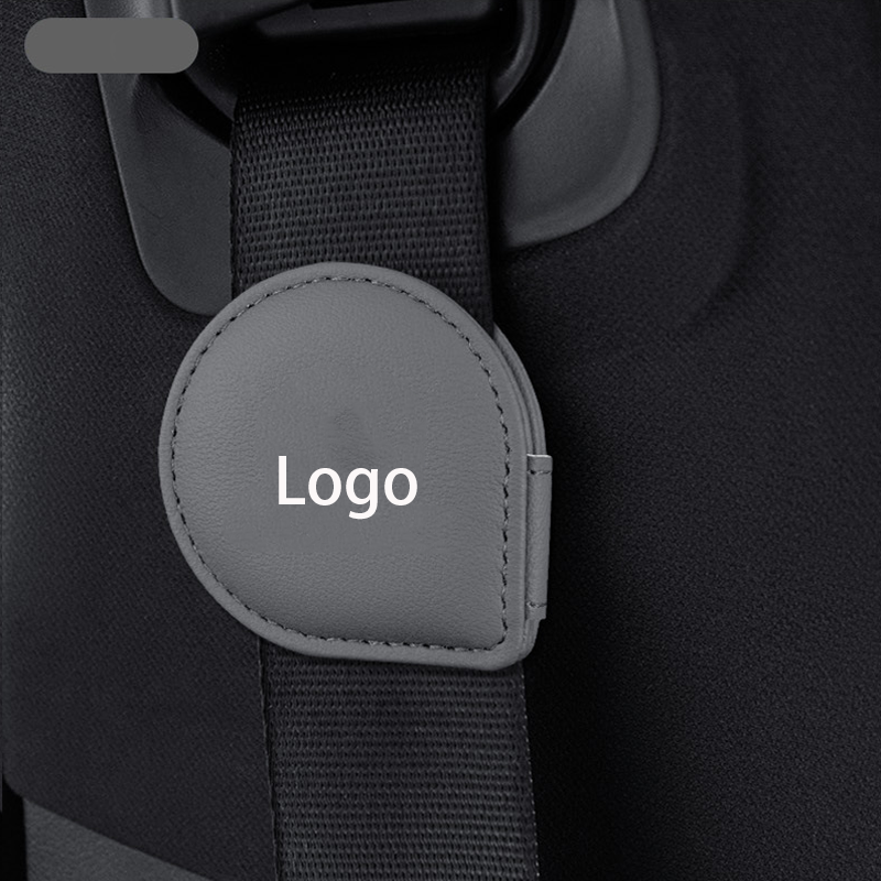 LuxeHold Seatbelt Adjuster – Premium Cow Leather & Logo Customization
