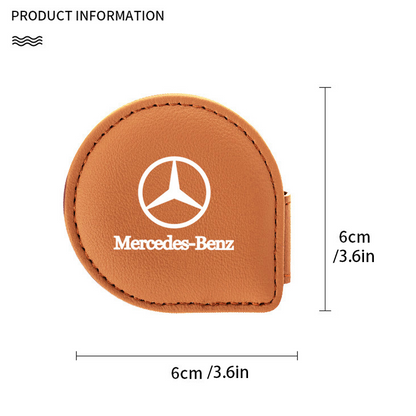 LuxeHold Seatbelt Adjuster – Premium Cow Leather & Logo Customization