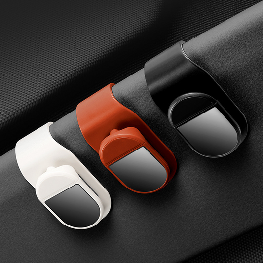 GlideMount Car Glasses Clip – Minimalist Style with Logo Customization