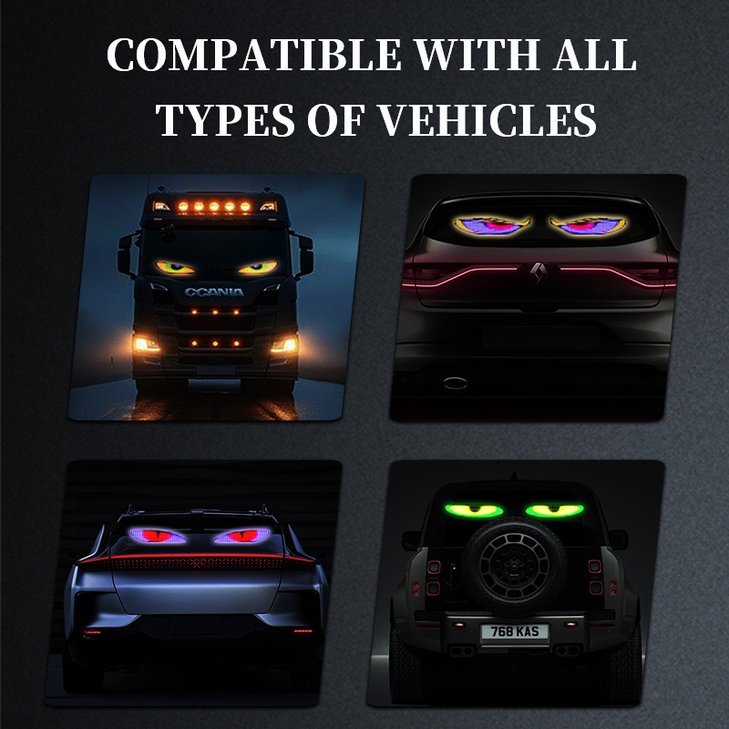 CyberGlow LED Car Sticker – Custom Patterns & Quick Install