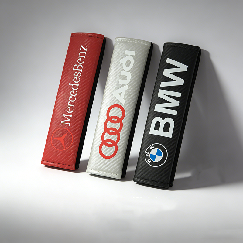 CarbonEdge Seatbelt Shoulder Pad – Carbon Fiber Look & Custom Logo