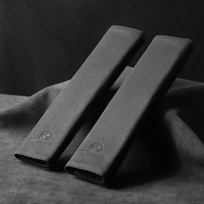 SuedeGuard Seatbelt Shoulder Pad – Neck Protection & Custom Logo Ready