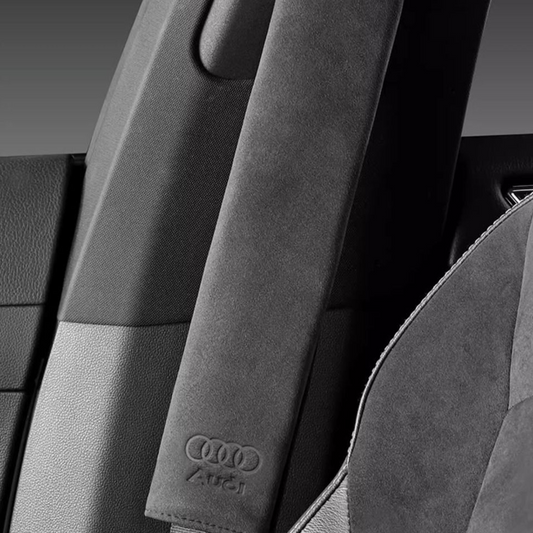 SuedeGuard Seatbelt Shoulder Pad – Neck Protection & Custom Logo Ready