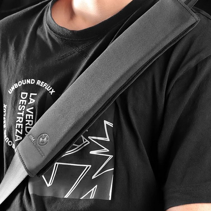 SuedeGuard Seatbelt Shoulder Pad – Neck Protection & Custom Logo Ready